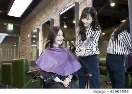 Image result for korean woman hairdresser picture