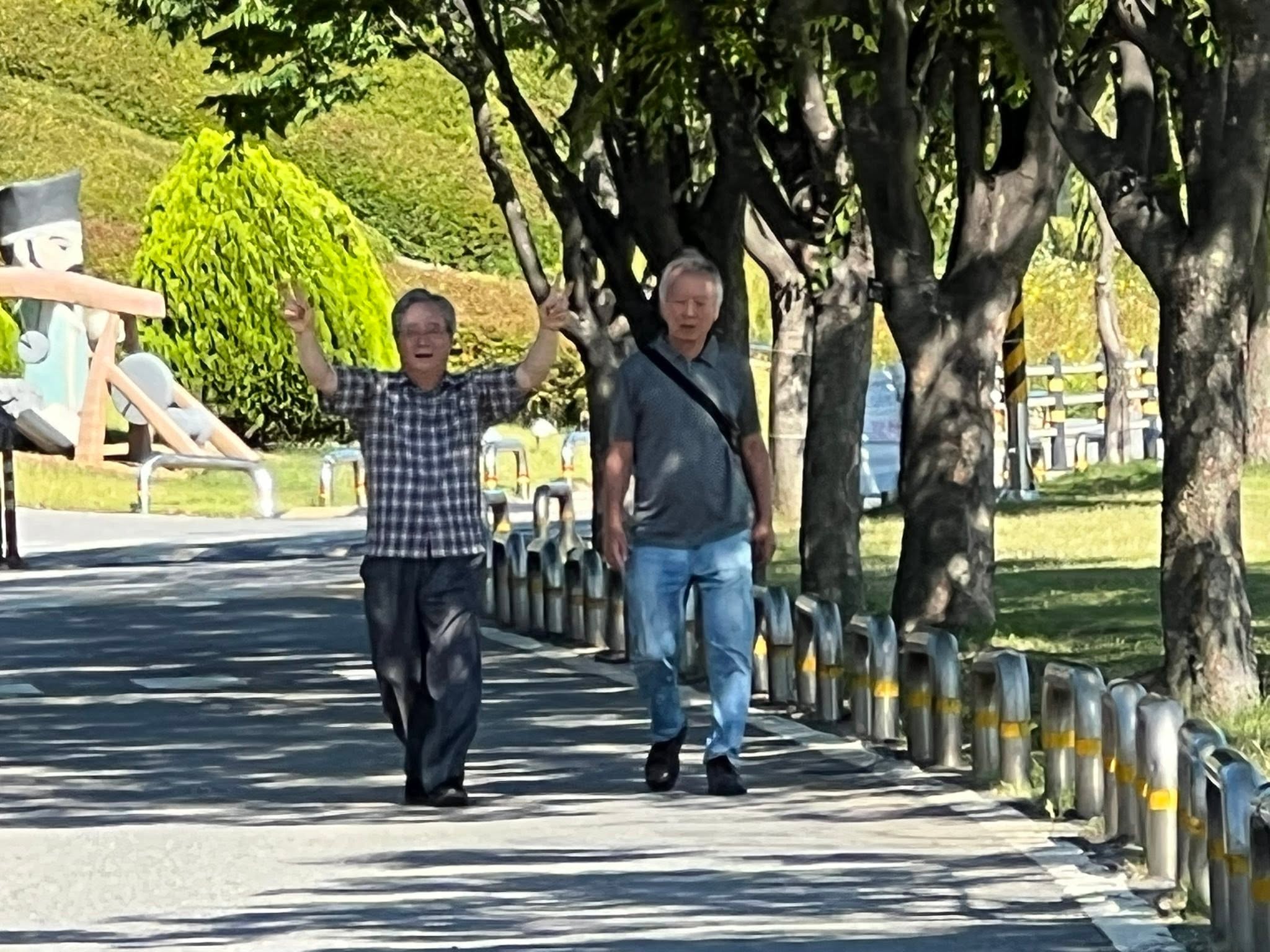 May be an image of one or more people, segway, road, street and monument